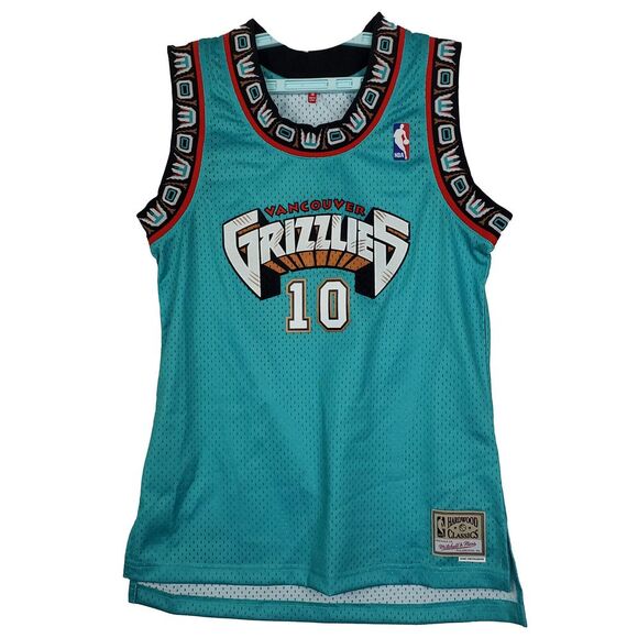 Mitchell & Ness Tops - Mike Bibby Vancouver Grizzlies Mitchell & Ness NBA Medium Womens Jersey Teal NWT